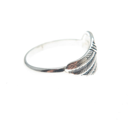 925 Sterling Silver Vintage Angel Wing Ring Size 4