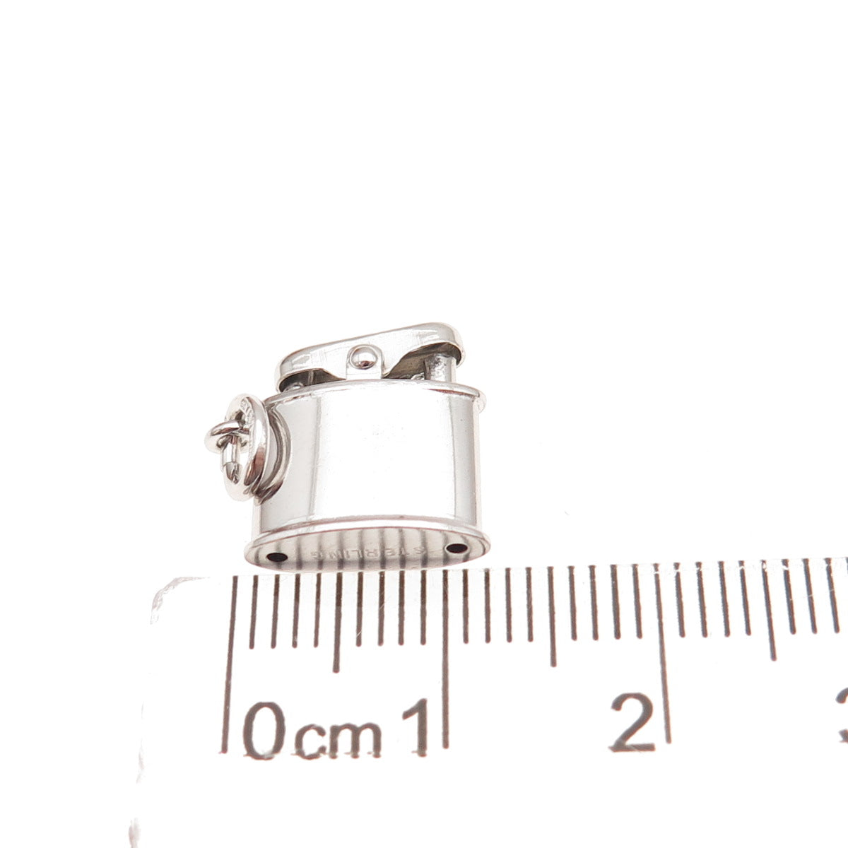 Art's Elegance Sterling Silver Antique Art Deco Cigarette Lighter Charm Pendant