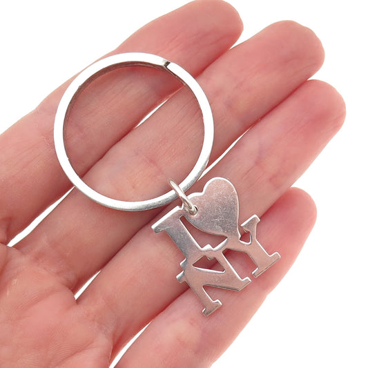 Tiffany & Co. 925 Sterling Silver Vintage I Love New York Key Fob Ring