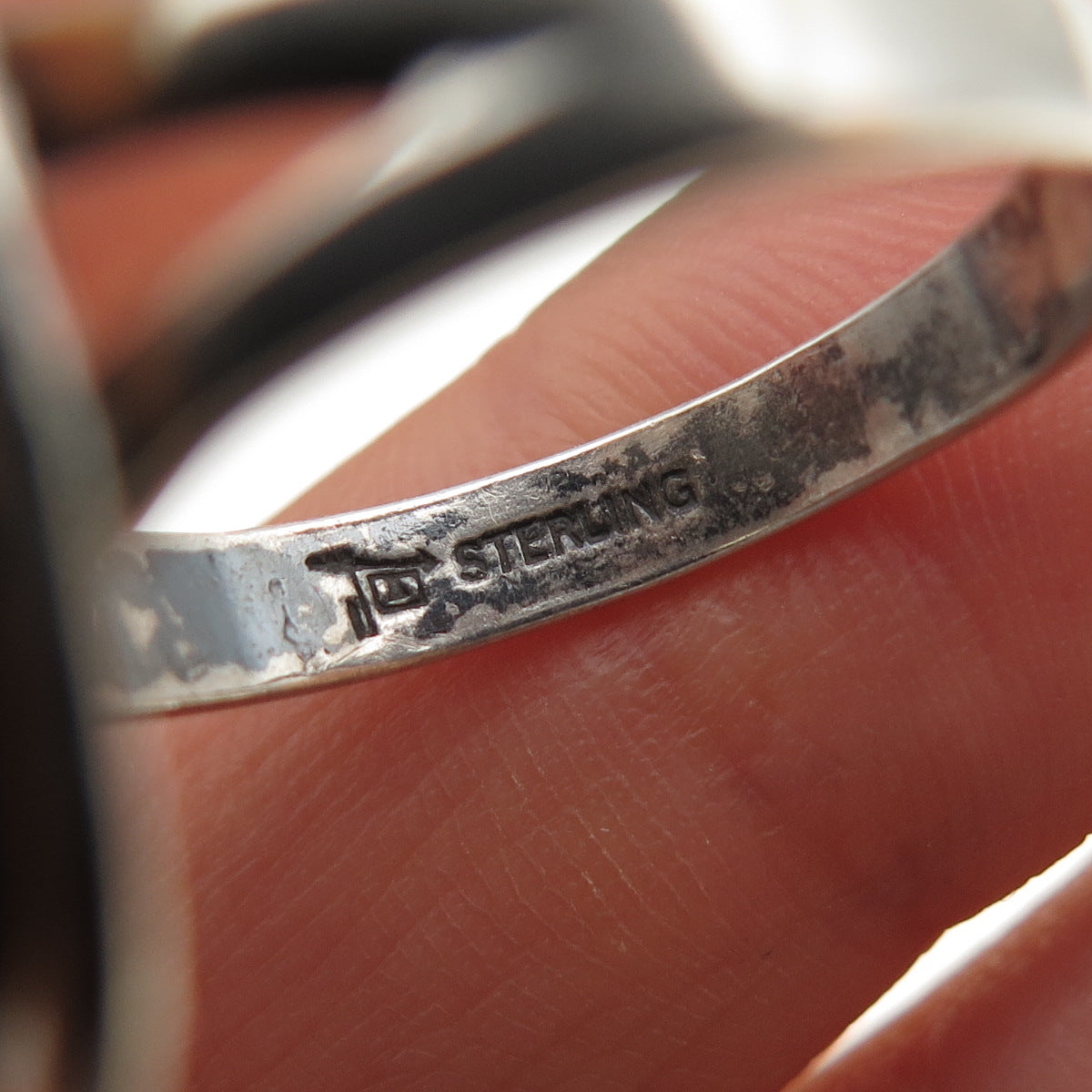 Bell Trading Post Old Pawn 925 Sterling Silver Vintage Turquoise Ring Size 7.75