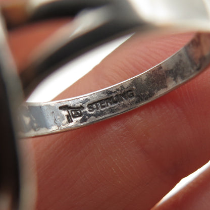 Bell Trading Post Old Pawn 925 Sterling Silver Vintage Turquoise Ring Size 7.75