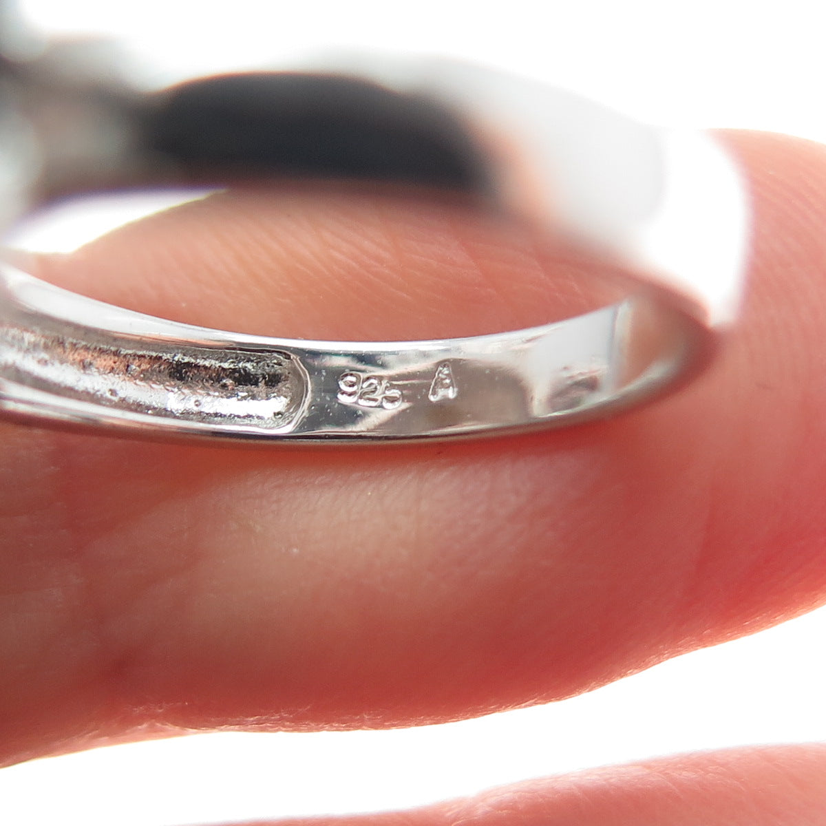 925 Sterling Silver Round-Cut Multi-Color C Z Starburst Firework Ring Size 6.25