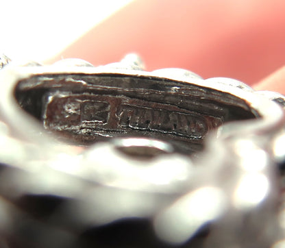 JUDITH RIPKA 925 Sterling Silver Round-Cut C Z Heart Charm Omega Back Earrings