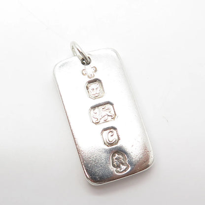 925 Sterling Silver Vintage London 1977 MHPE Inglot Pendant