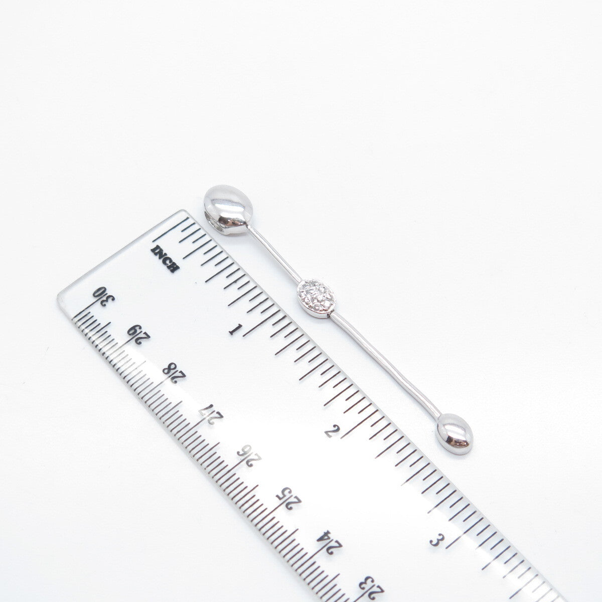 925 Sterling Silver C Z Folding Slide Pendant