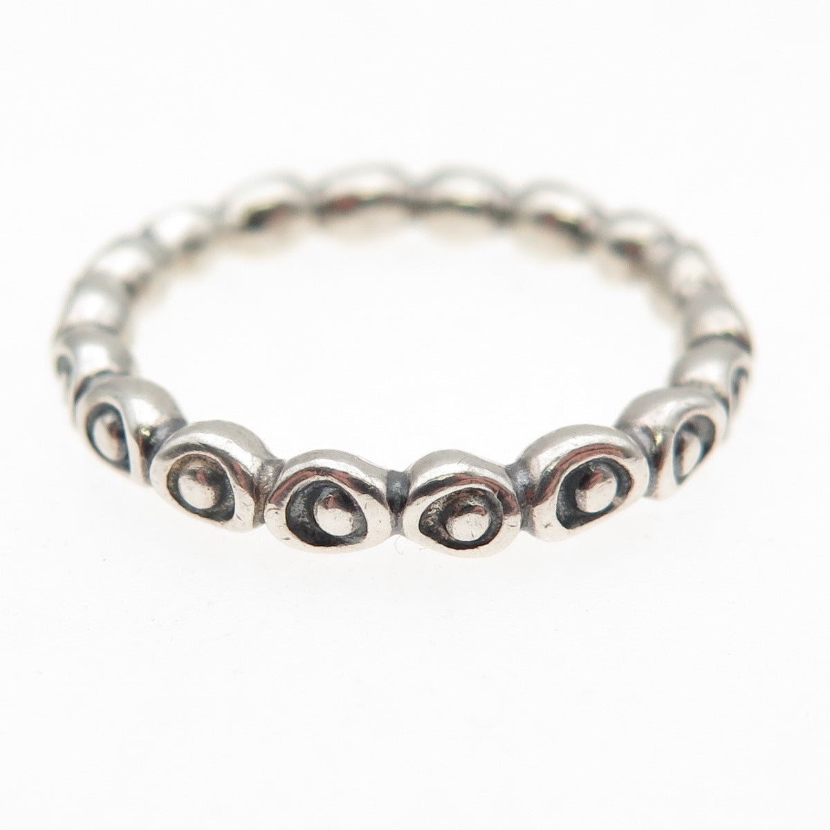 PANDORA 925 Sterling Silver Celebration Band Ring Size 7.5