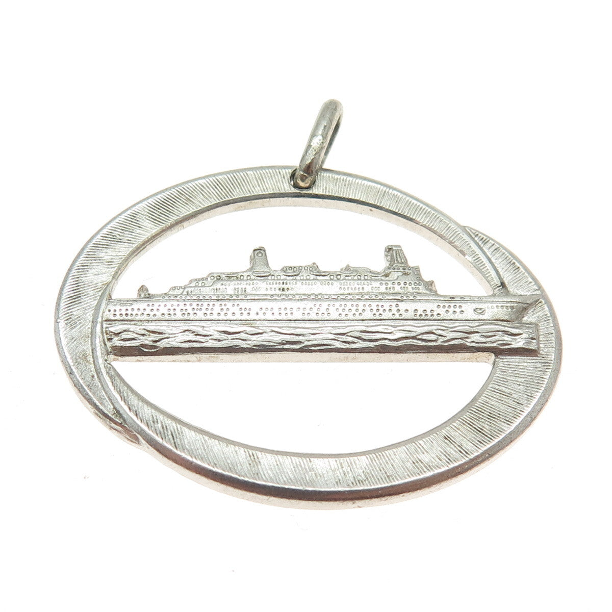 925 Sterling Silver Vintage SS Doric Cruise Ship Liner Home Lines Pendant
