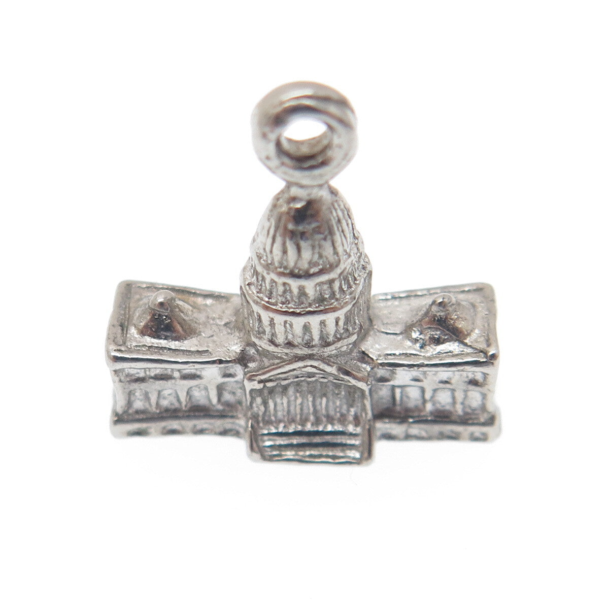 925 Sterling Silver Vintage US Capitol Washington DC Charm Pendant