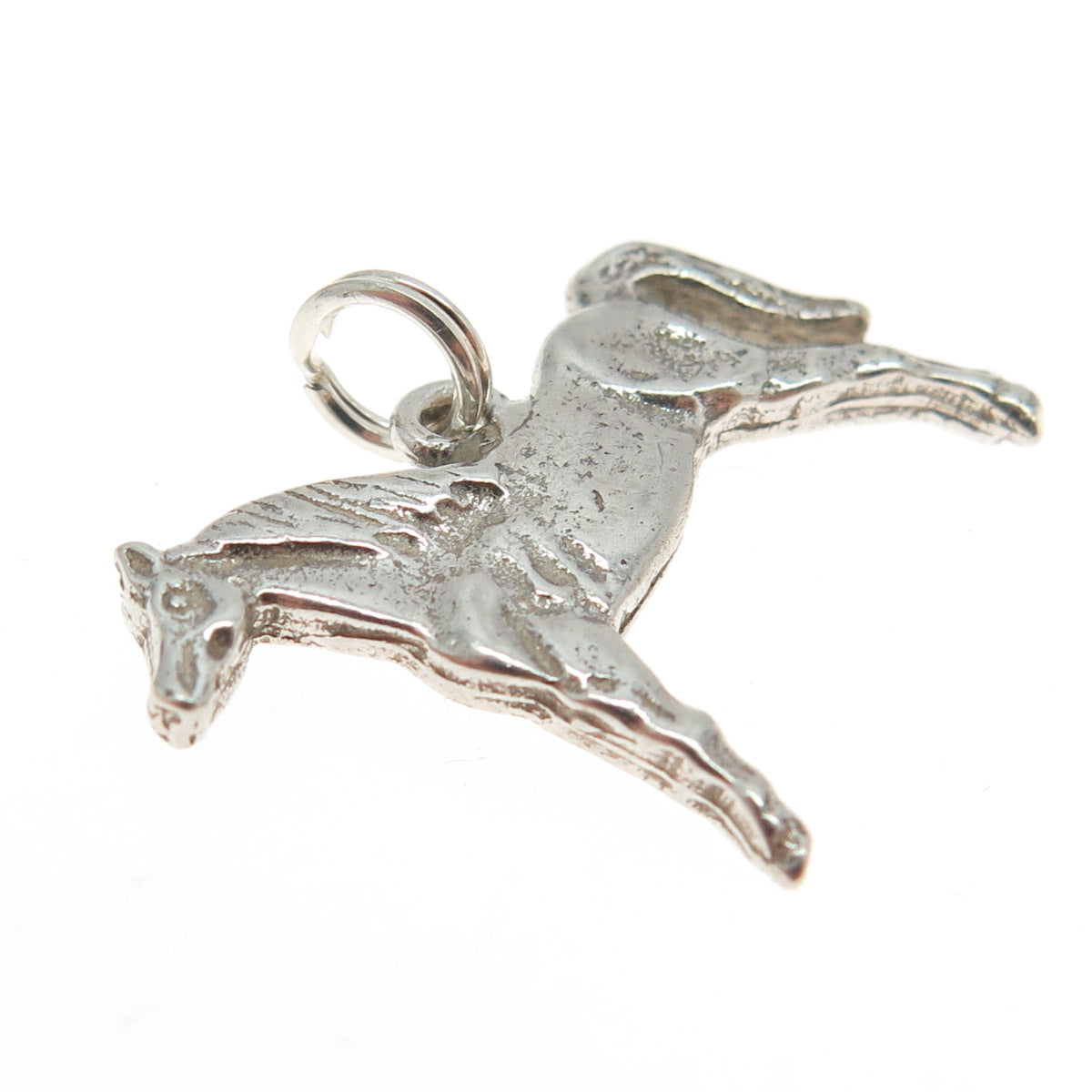 925 Sterling Silver Vintage Horse Pendant