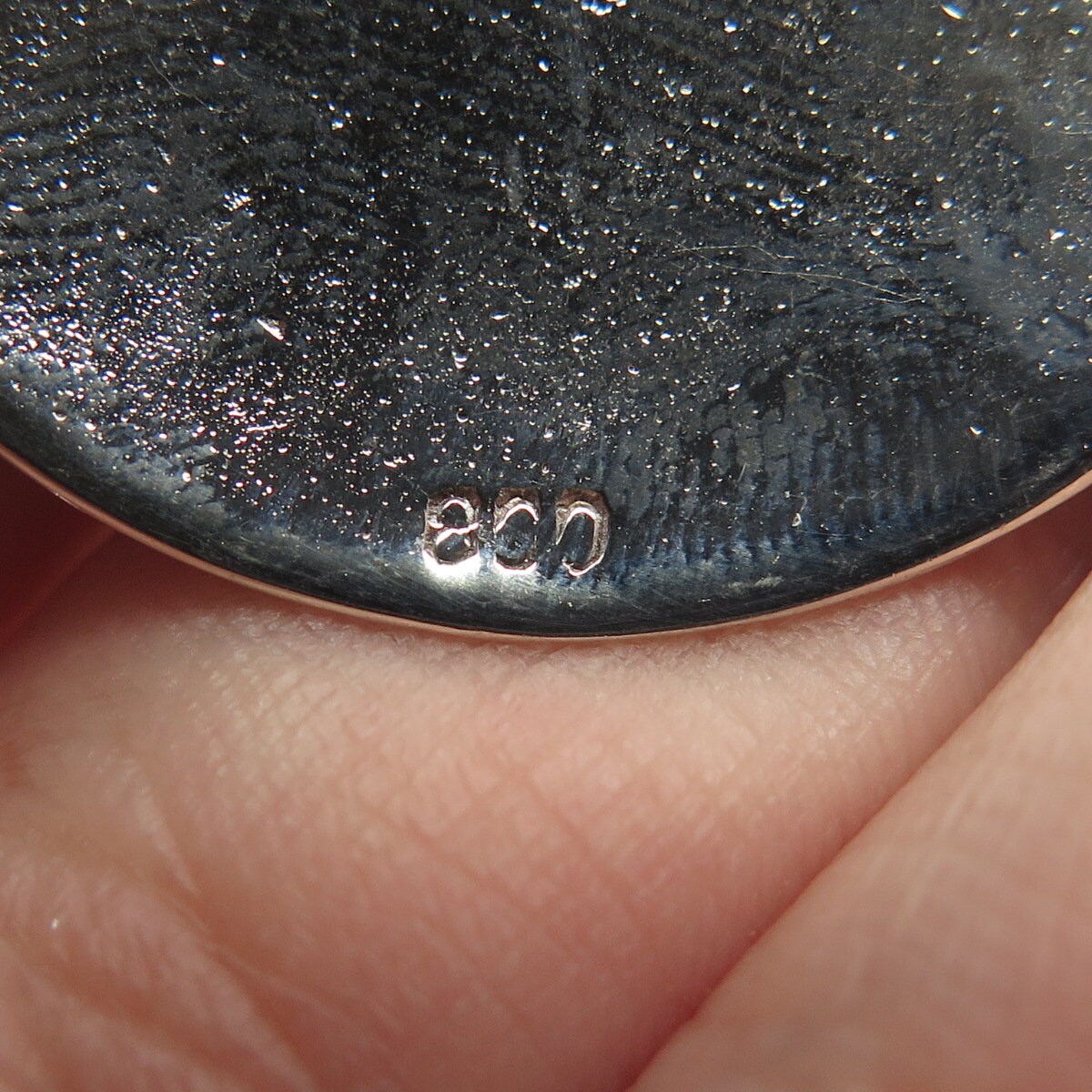 800 Silver Vintage Floral Leaf Pin Brooch