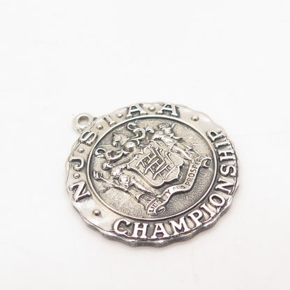 925 Sterling Silver Vintage NJSIAA Championship Tennis Singles Runner-Up Pendant