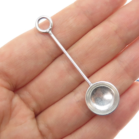 925 Sterling Silver Vintage Snuff Spoon / Ladle Charm Pendant