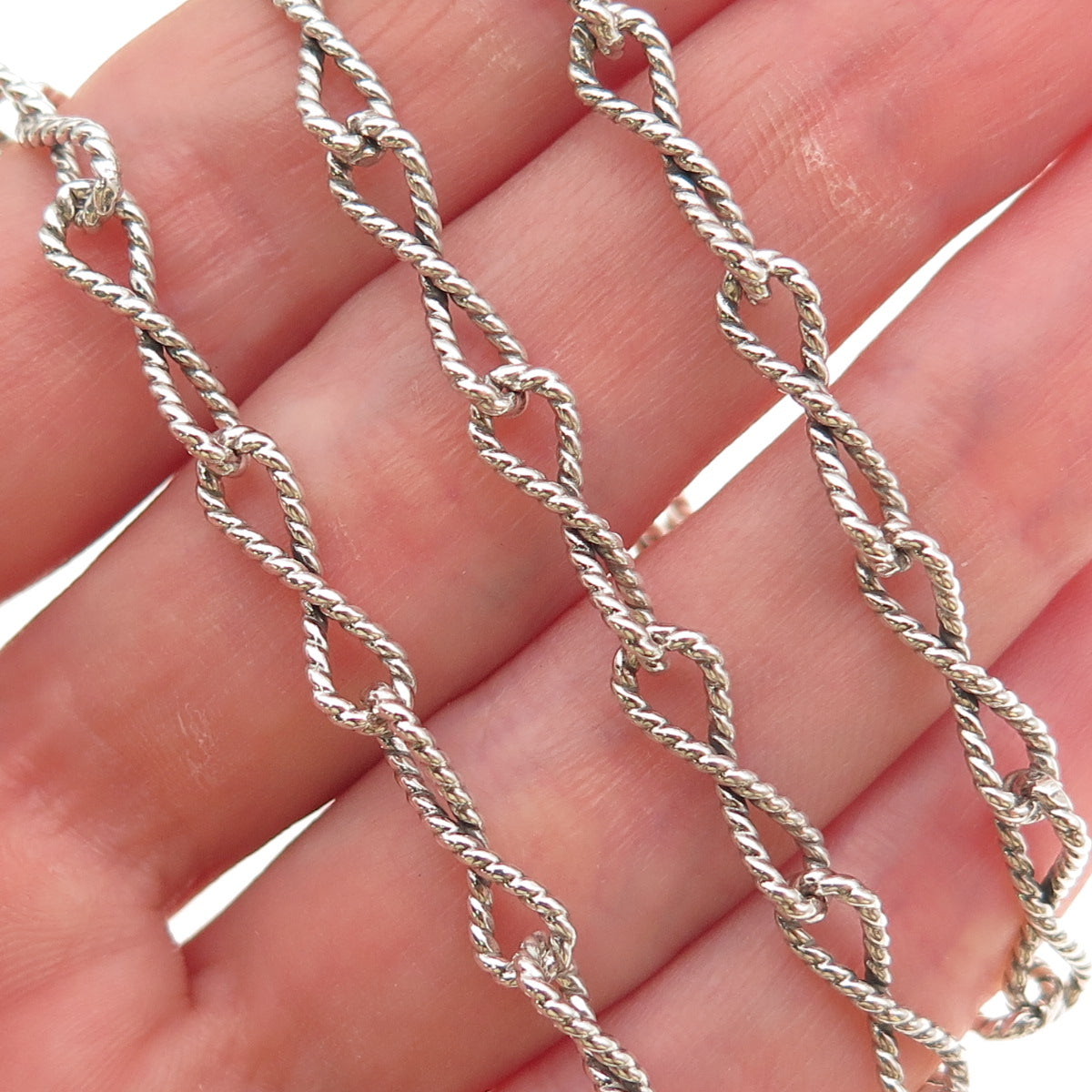 Carolyn Pollack & American West 925 Sterling Vintage Infinity Chain Necklace 18"