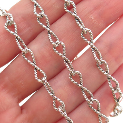 Carolyn Pollack & American West 925 Sterling Vintage Infinity Chain Necklace 18"