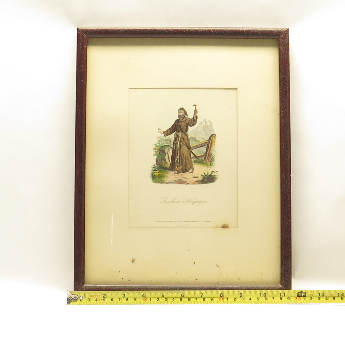 ANTIQUE End XIX Hand-Colored Lithograph Joahim Hastinger C.A.Czichna