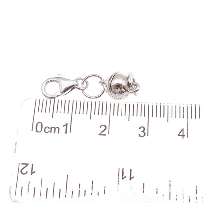 Seiden Gang 925 Sterling Silver Bracelet Necklace Lobster & Magnetic Lock Clasp