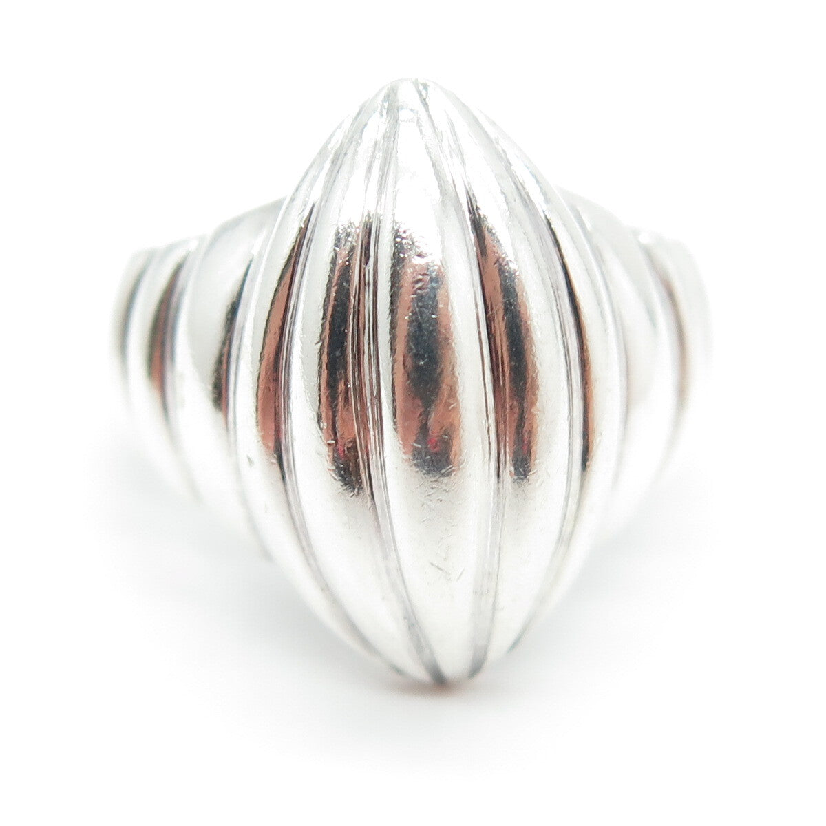 CHAPAL ZENRAY 925 Sterling Silver Vintage Modernist Dome Ring Size 7