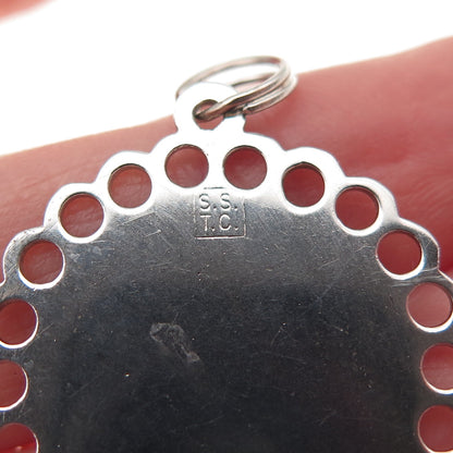 Town & Country 925 Sterling Silver Vintage Happy Birthday Charm Pendant