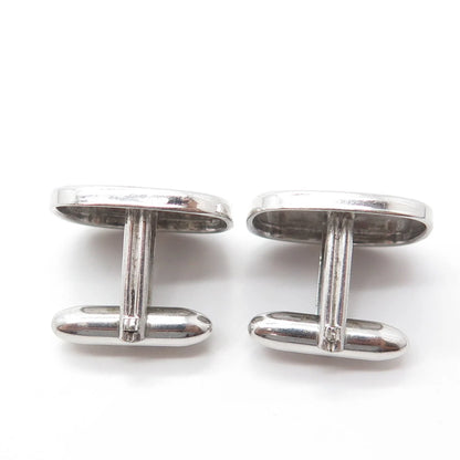 925 Sterling Silver Antique Art Deco Speidel United States Abstraction Cufflinks