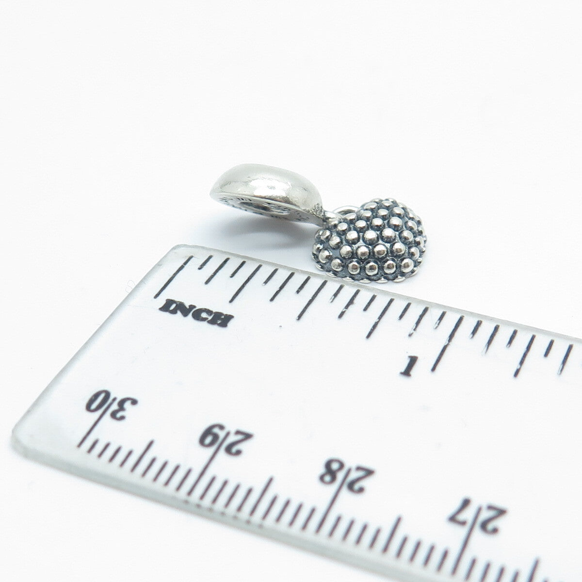 PANDORA 925 Sterling Silver Enamel You & Me / Me & You Heart Charm
