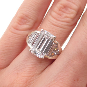 925 Sterling Silver Multi-Cut C Z Engagement Ring Size 6.25