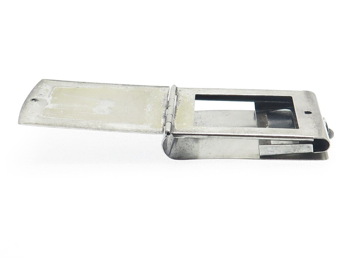 NAPIER 925 Sterling Silver Antique Engraved Vesta Match Case Holder PAT. 2285836