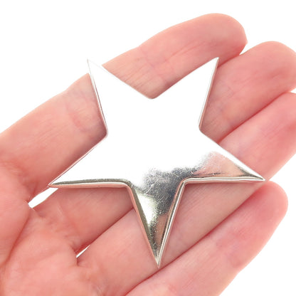 925 Sterling Silver Vintage Mexico Star Pin Brooch