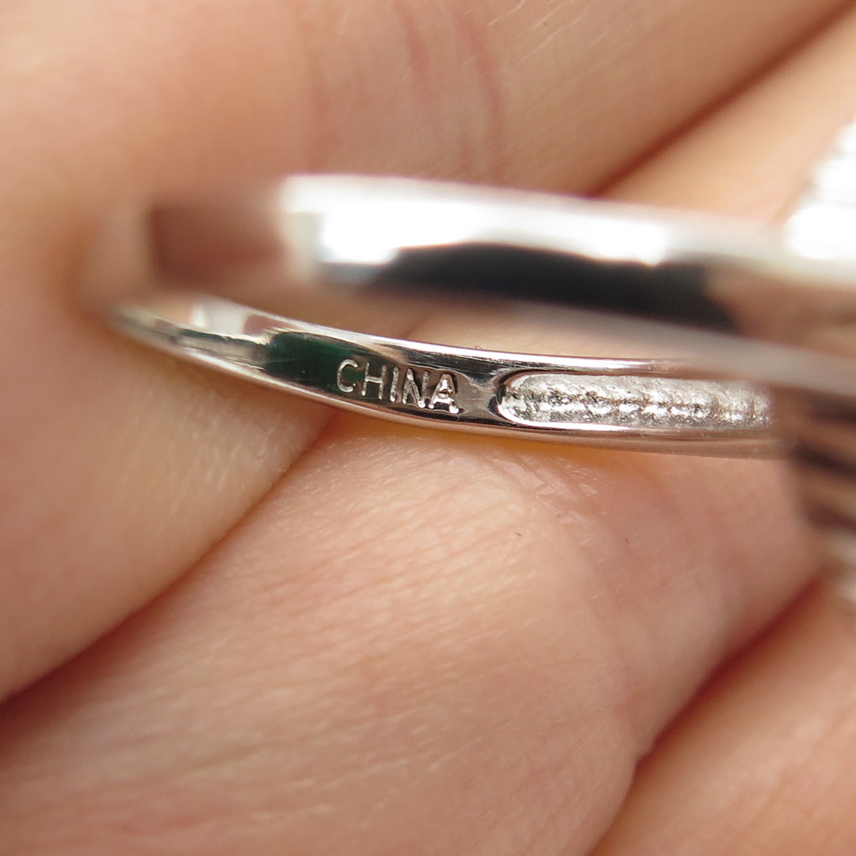 925 Sterling Silver Real Checkered Green Onyx Gem Ribbed Dome Ring Size 7