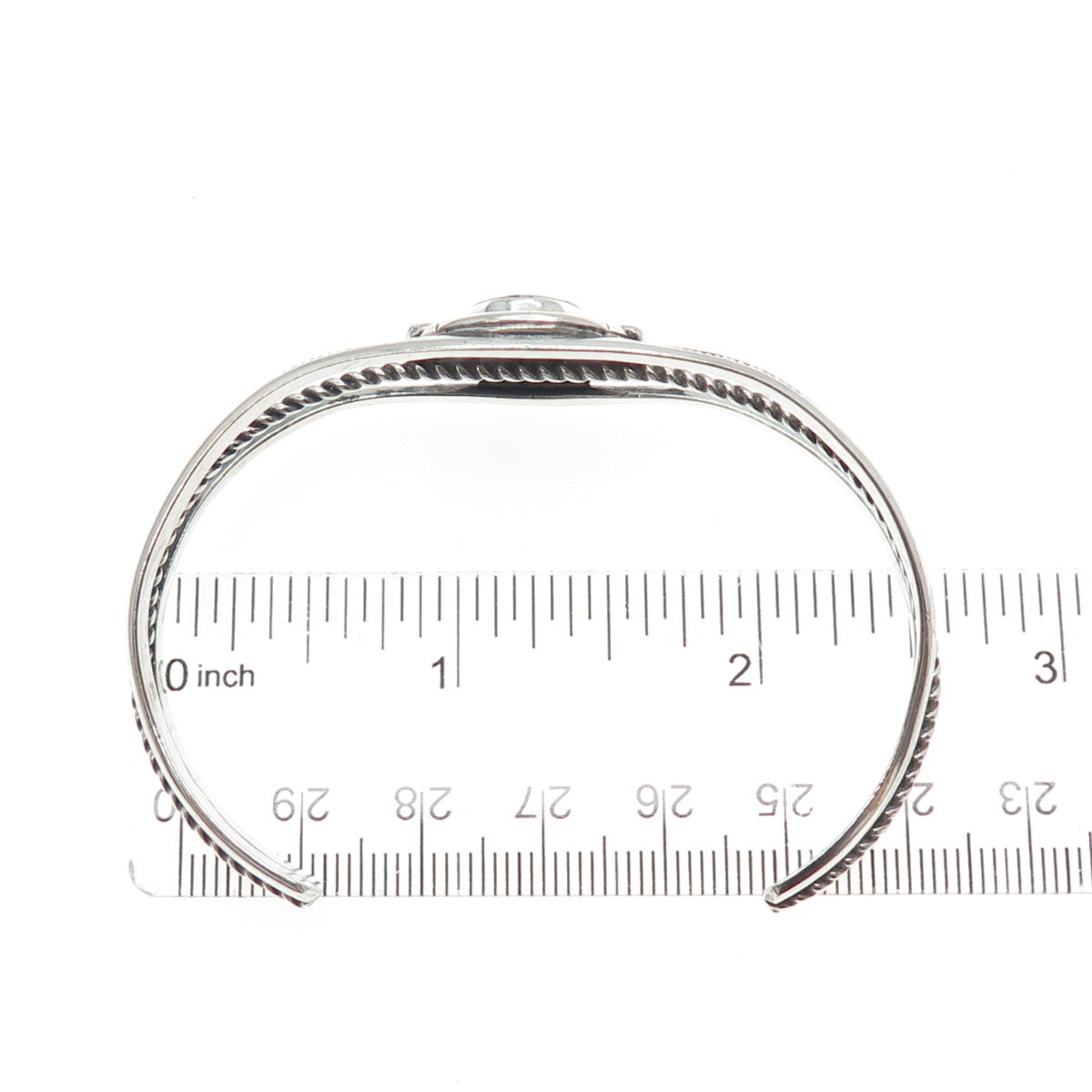 Old Pawn 925 Sterling Silver Vintage Kingman Turquoise Adjustable Bracelet 6.5"