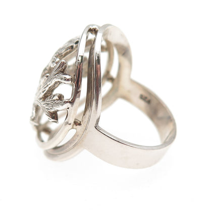 Tahara 925 Sterling Silver Vintage Tree of Life Oxidized Ring Size 6.5