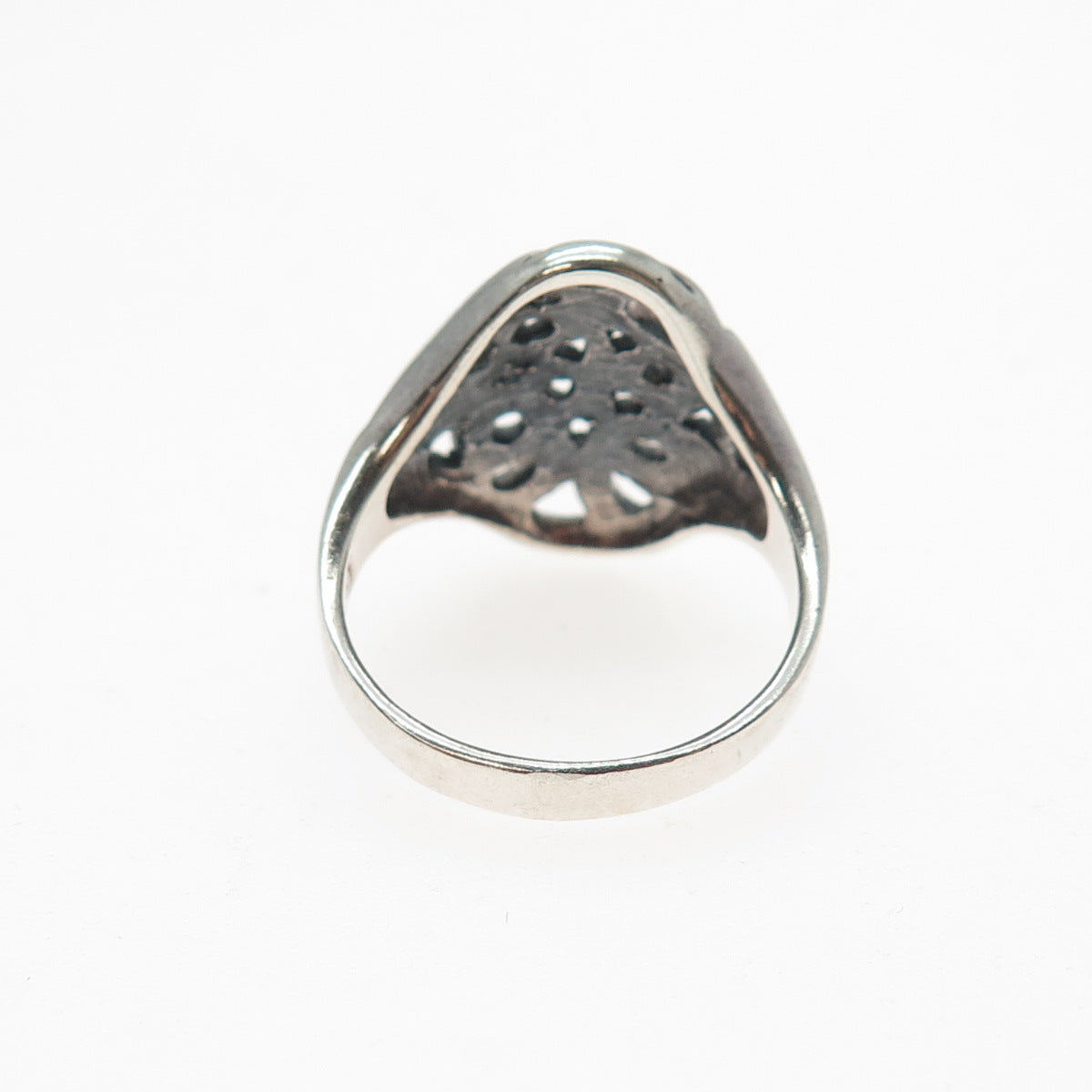925 Sterling Silver Vintage Real Celtic Knot Oxidized Ring Size 8
