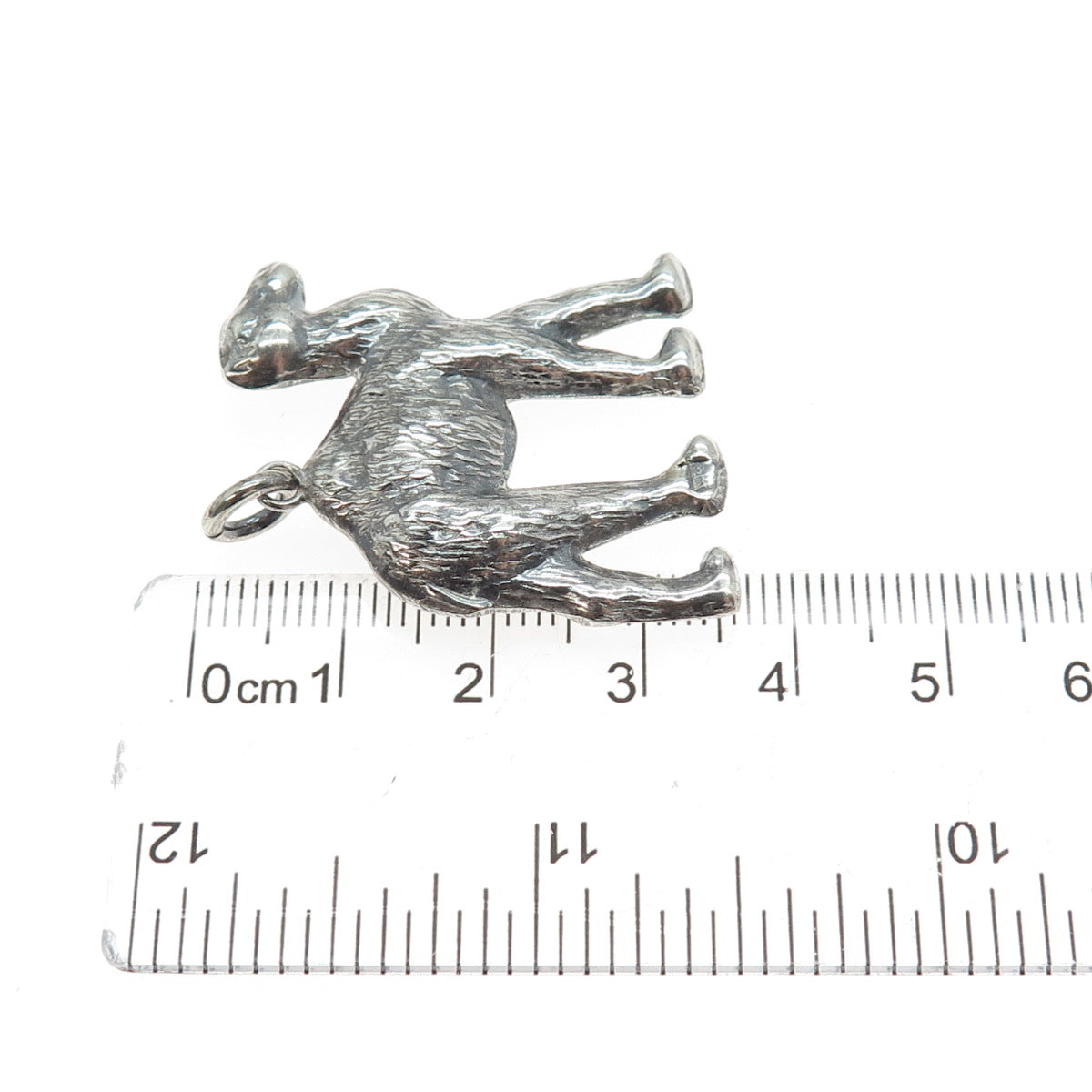 800 Silver Vintage Egyptian Camel Oxidized Pendant
