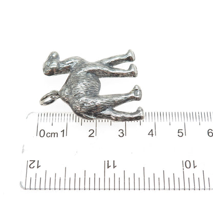 800 Silver Vintage Egyptian Camel Oxidized Pendant