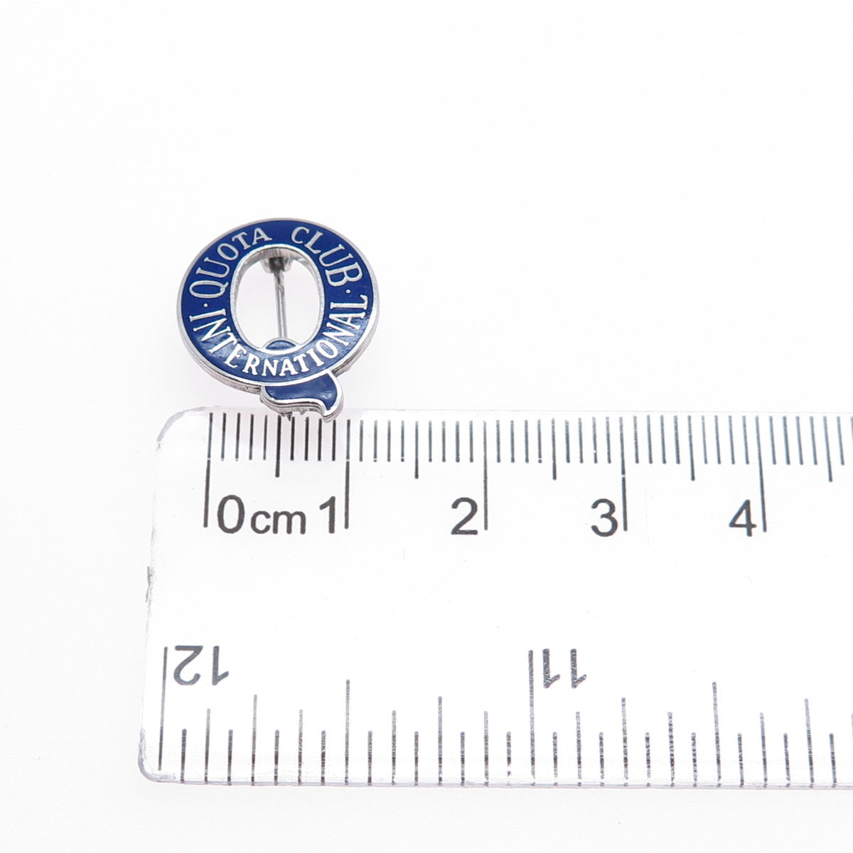 LGB BALFOUR Sterling Silver Vintage Enamel International Quota Club Pin Brooch