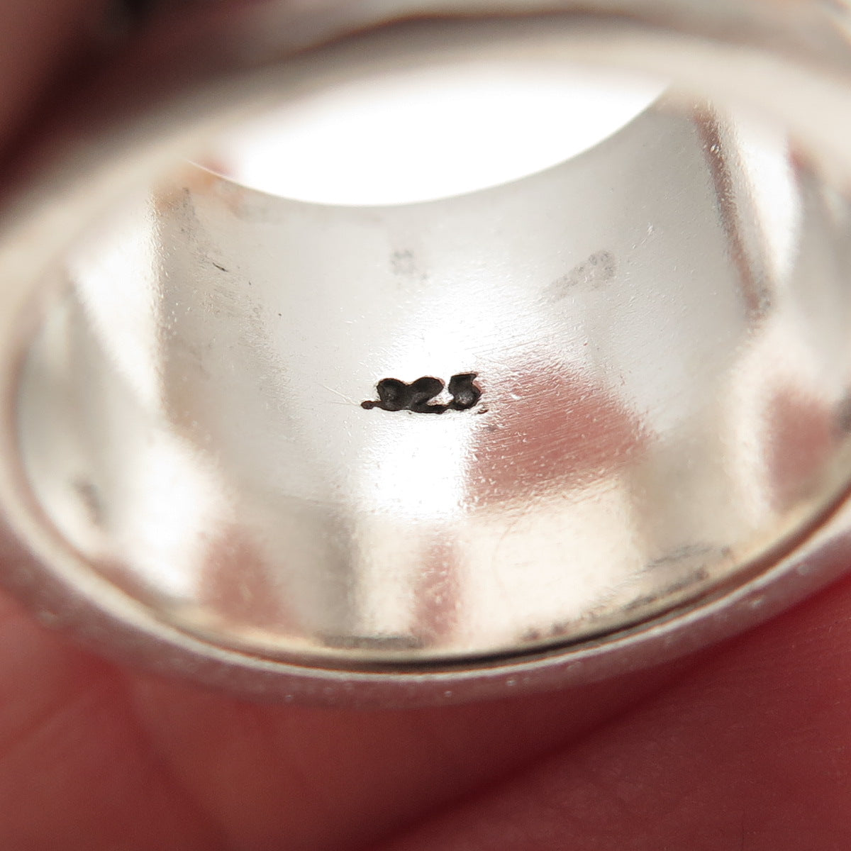 Lois Hill 925 Sterling Silver Vintage Granulated Scroll Wide Band Ring Size 6.5