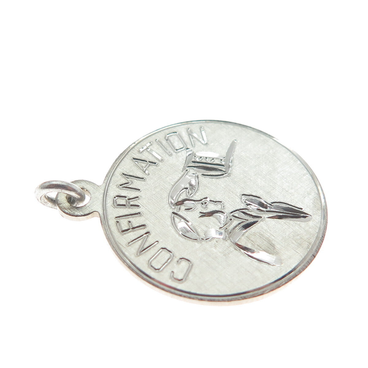LUMIN 925 Sterling Silver Vintage Confirmation Religious Charm Pendant