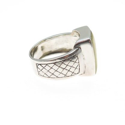 PHLD PlayHardLookDope 925 Sterling Silver Real Prehnite Ring Size 11.75