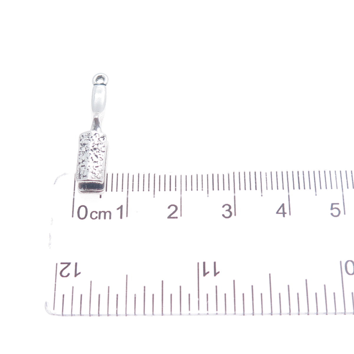 SUNWEST 925 Sterling Silver Vintage Hairbrush Charm Pendant