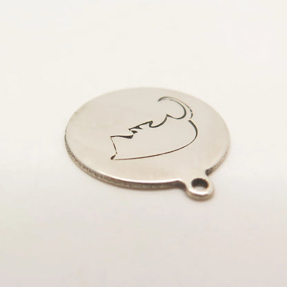 925 Sterling Silver USA Two In Town Mouse Charm Pendant