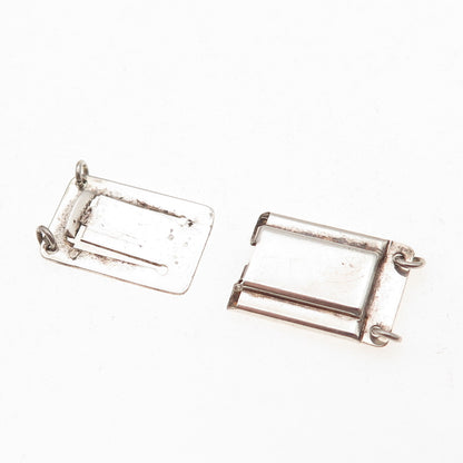 925 Sterling Silver Vintage England Bracelet / Necklace Box Lock Clasp