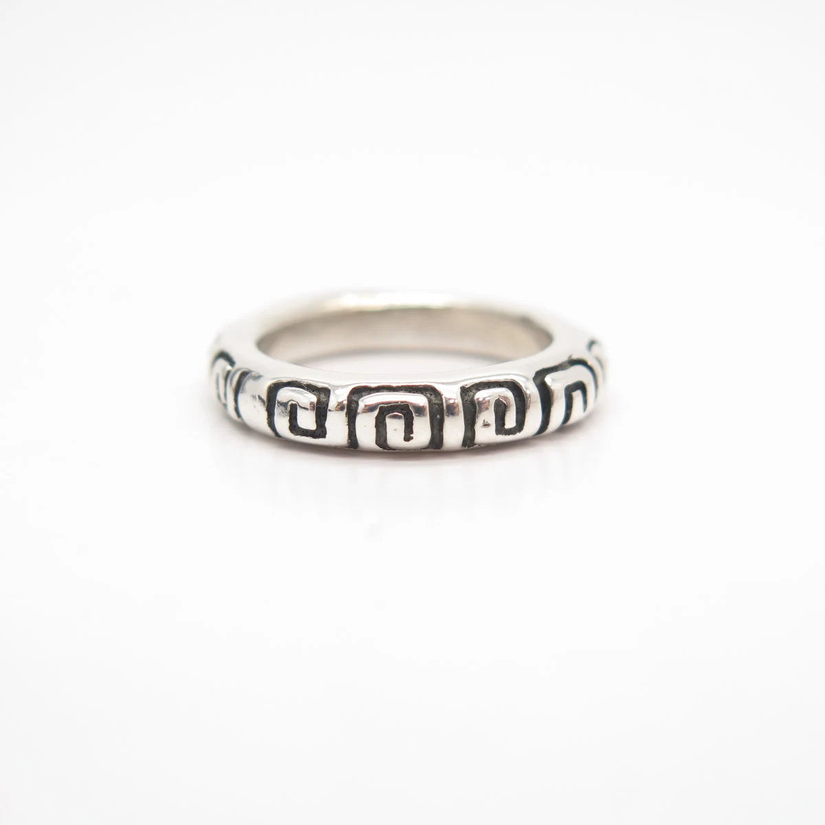 925 Sterling Silver Vintage Zina Maze Band Ring Size 6 3/4"