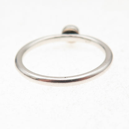 925 Sterling Silver Vintage Real Lapis Oxidized Ring Size 8