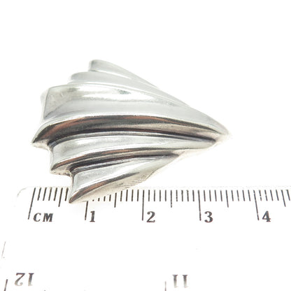 925 Sterling Silver Vintage Modernist Arrow Pin Brooch / Pendant
