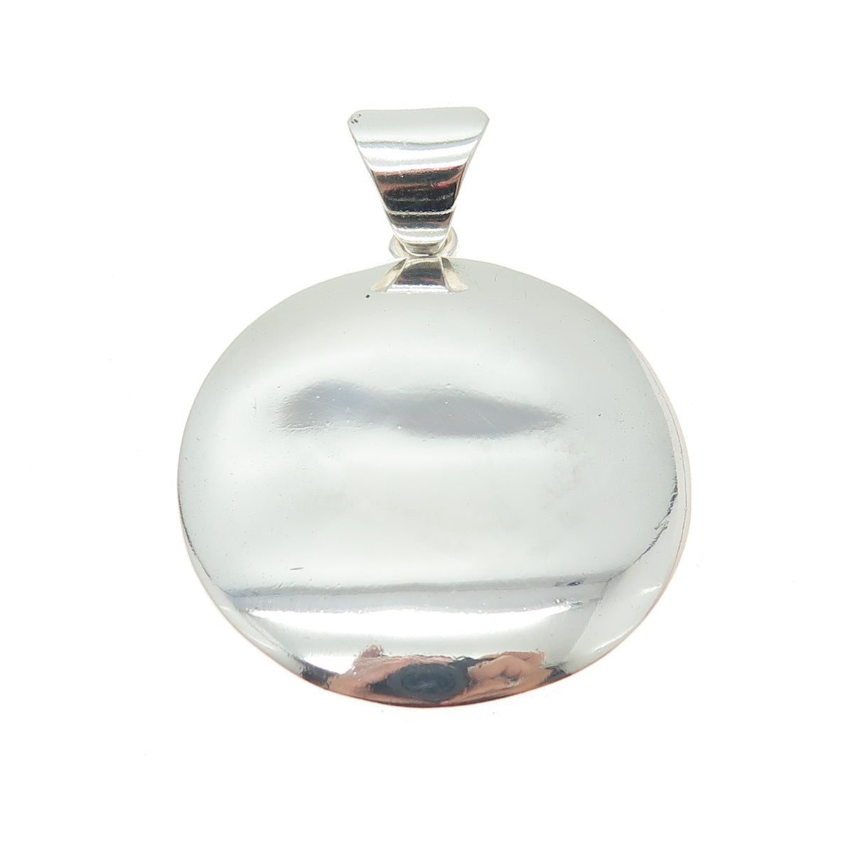 SILPADA 925 Sterling Silver Vintage Smooth Round Disc Pendant