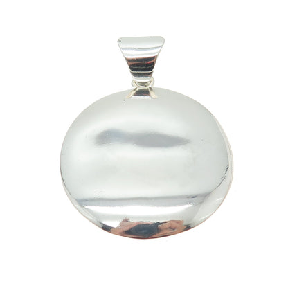 SILPADA 925 Sterling Silver Vintage Smooth Round Disc Pendant