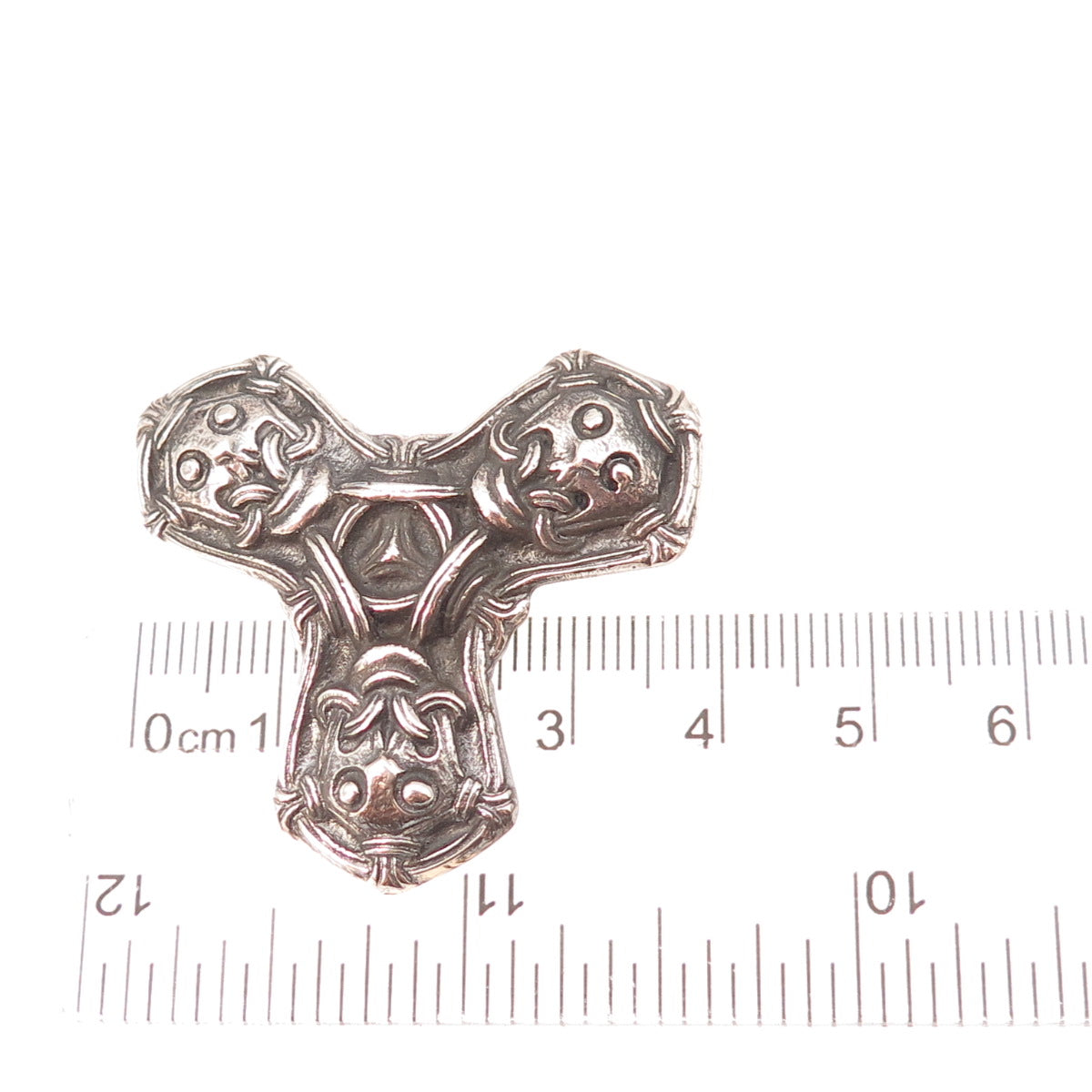 David Andersen 925S Sterling Silver Vintage Norway Saga Oxidized Pin Brooch