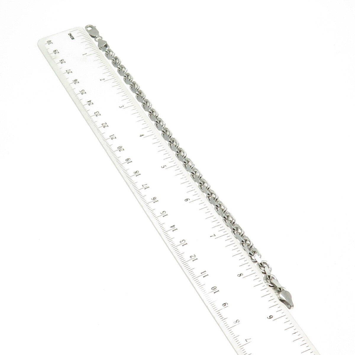 KARIZIA SPA KA-1772 925 Sterling Silver Italy Anchor Cable Link Bracelet 8.5"