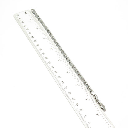 KARIZIA SPA KA-1772 925 Sterling Silver Italy Anchor Cable Link Bracelet 8.5"