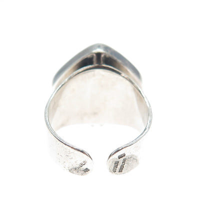 JOACHIM S’PALIU 925 Sterling Vintage Spain Modernist Adjustable Ring Size 5.75