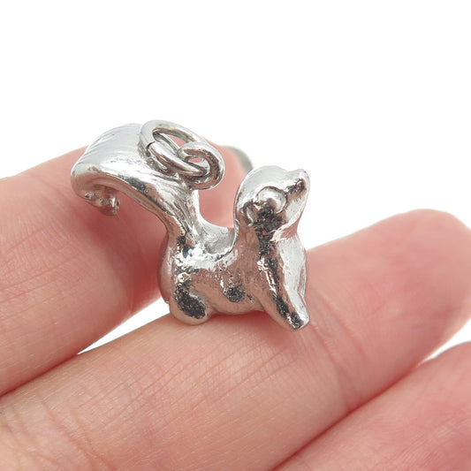 THE THOMAE CO. 925 Sterling Silver Vintage Squirrel 3D Charm Pendant